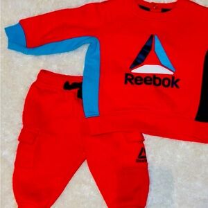 Reebok Kids Red and Blue Jogger Set